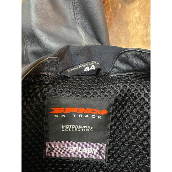 SPIDI Black Pink Leather Motorcycle Race Track Suit Size 44 - Picture 4 of 4